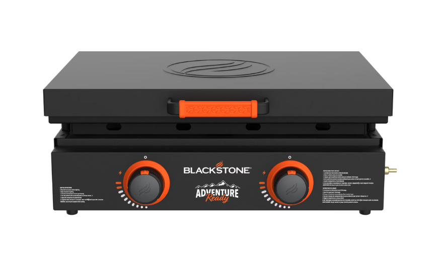 Blackstone Adventure Ready Outdoor Griddle, 2-Burner 22" Propane Flat Top Grill with Hard Cover