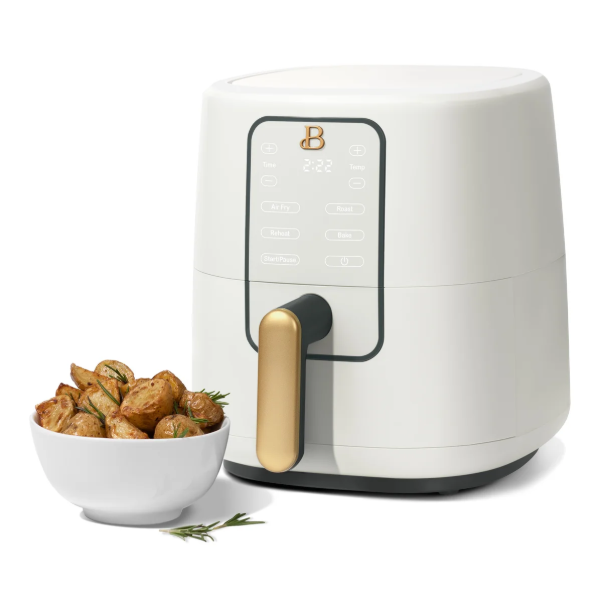 Beautiful 3 Qt Air Fryer with TurboCrisp Technology, Limited Edition Merlot by Drew Barrymore