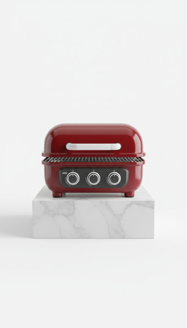 Compact Grill With Precision Temperature Dial